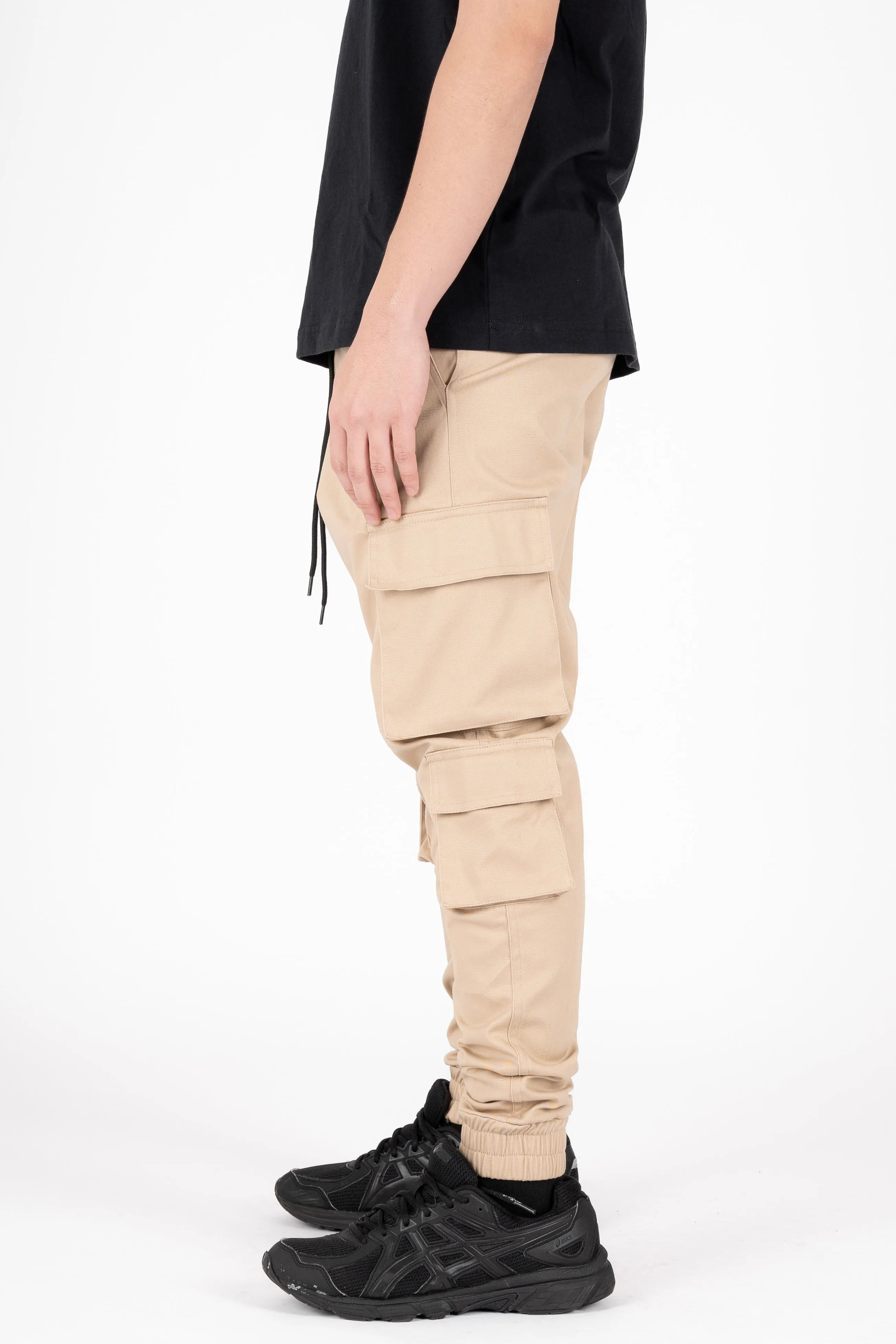6 POCKETS CARGO PANTS - LIGHT KHAKI
