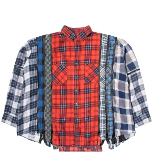 7 CUTS ZIPPED WIDE FLANNEL SHIRT SS21 9