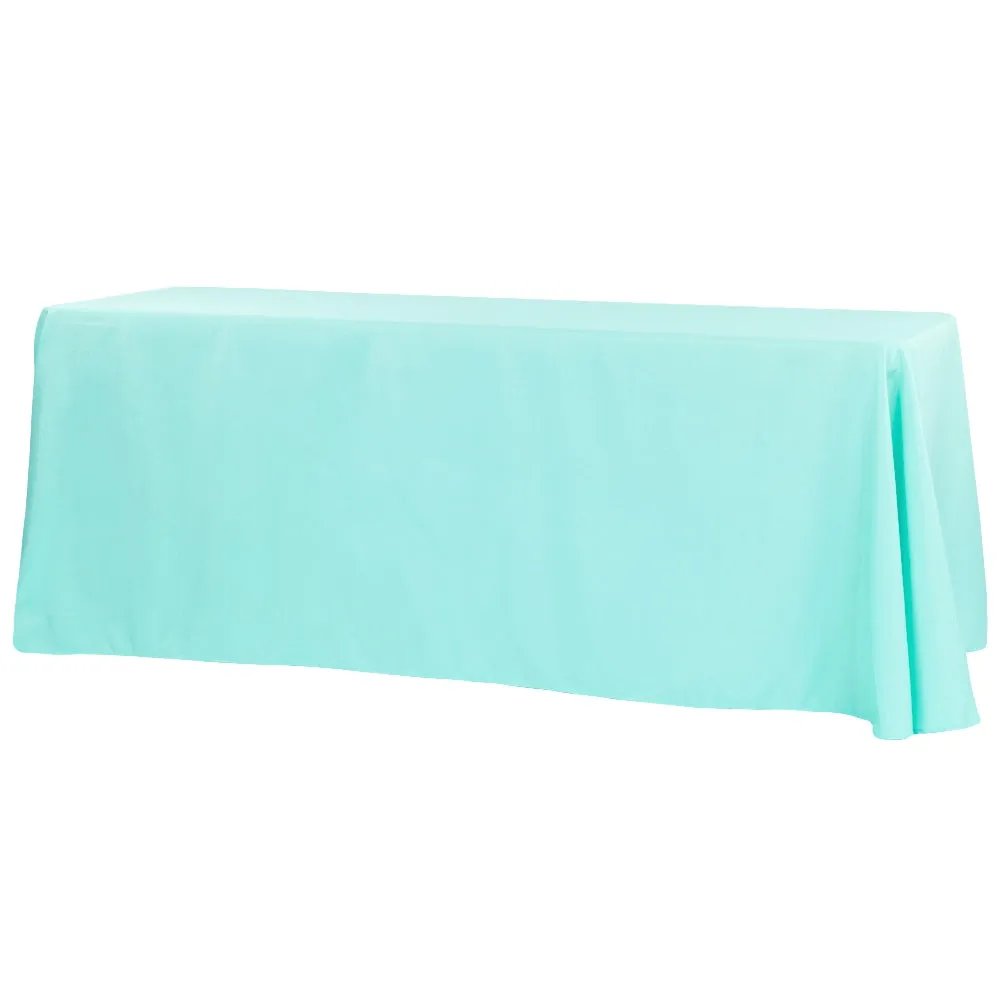 90"x156" Rectangular Oblong Polyester Tablecloth - Turquoise