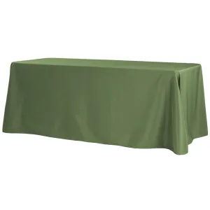 90"x156" Rectangular Oblong Polyester Tablecloth - Willow Green
