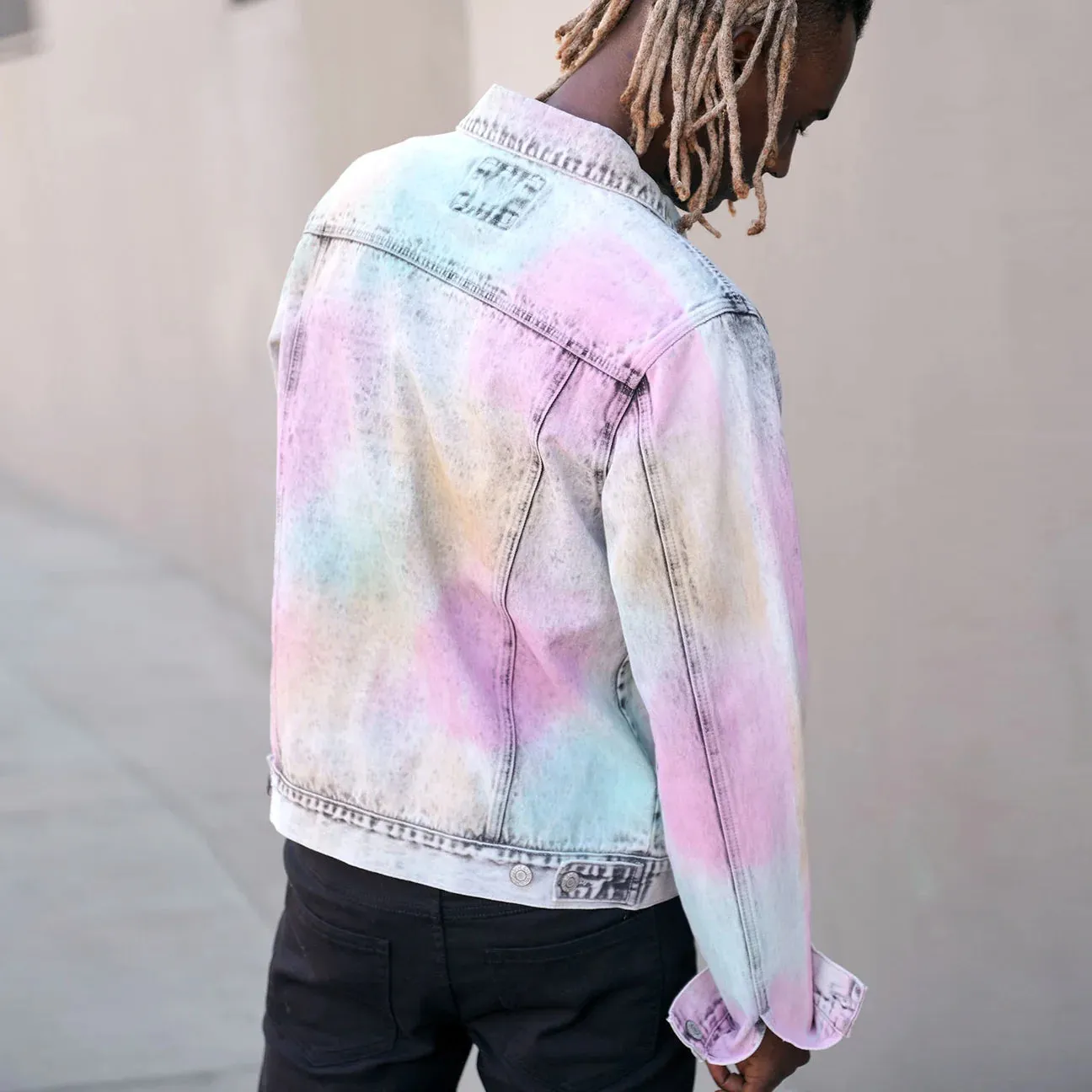 Airbrushed Denim Jacket - Multi