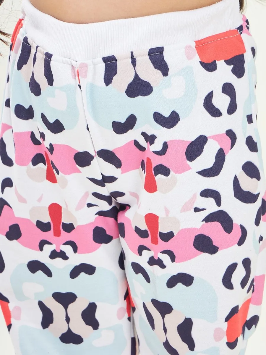 Animal Printed Fleece Tracksuits - Mini Marvels
