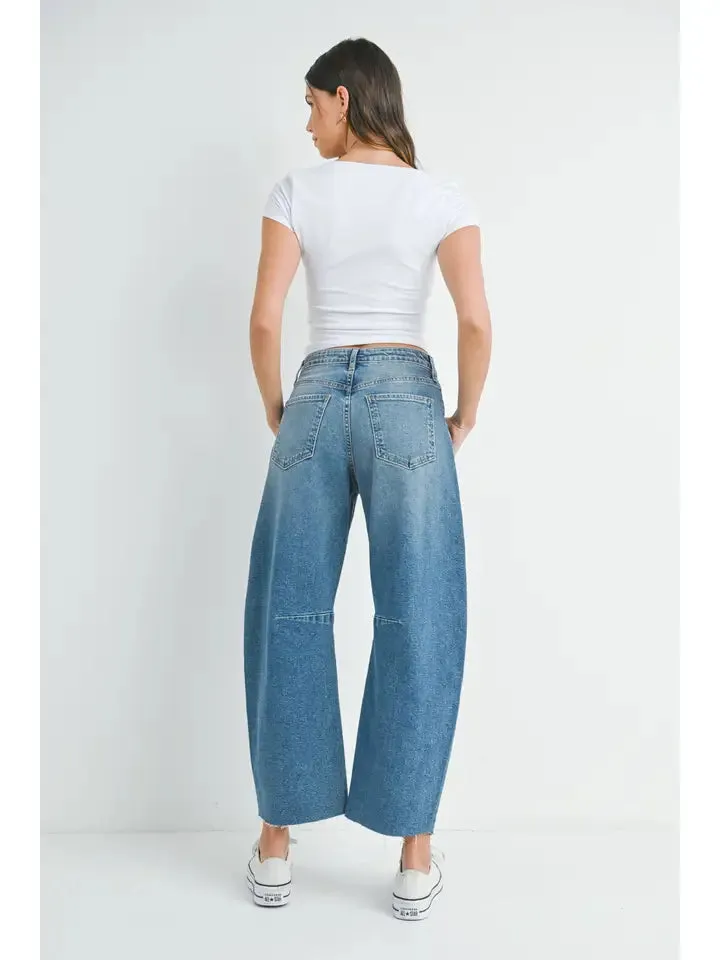 Barrel Jean with Seams by Just Black Denim