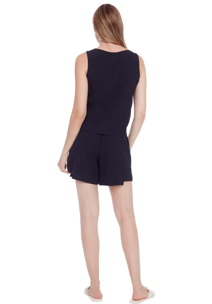 Black Vegan Silk Short