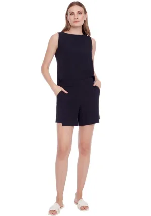 Black Vegan Silk Short