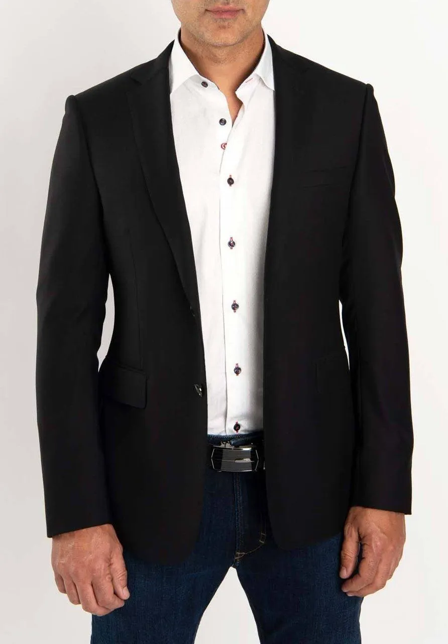 Black Wool & Cashmere Blazer