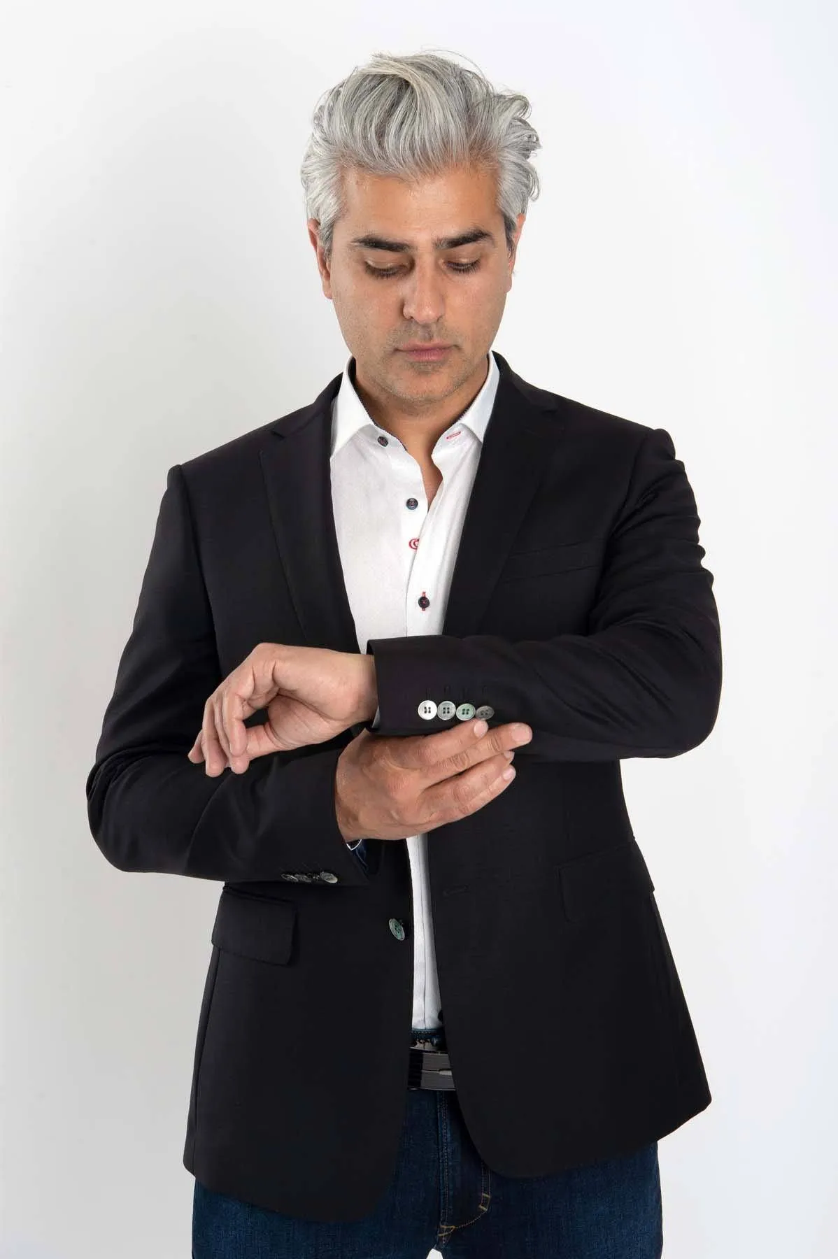 Black Wool & Cashmere Blazer