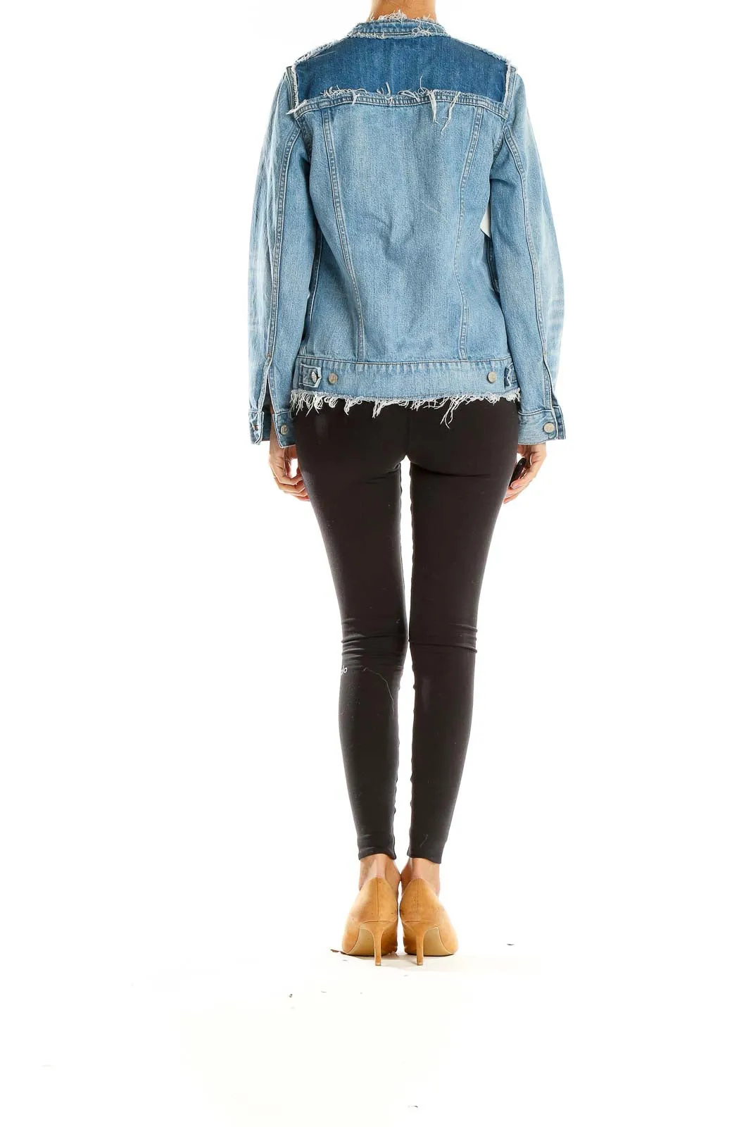 Blue Two Toned Denim Jacket