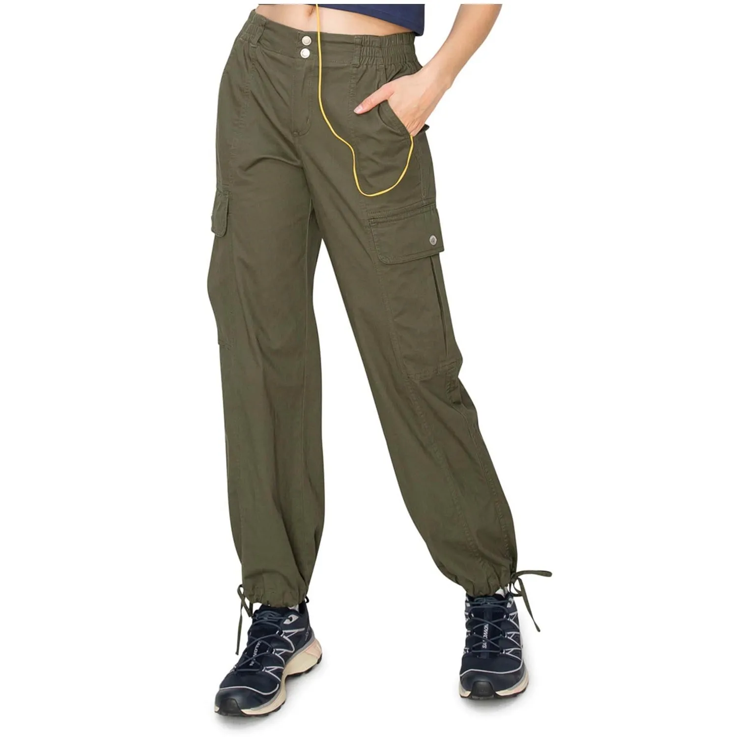 Bubble Cargo Pants - Olive