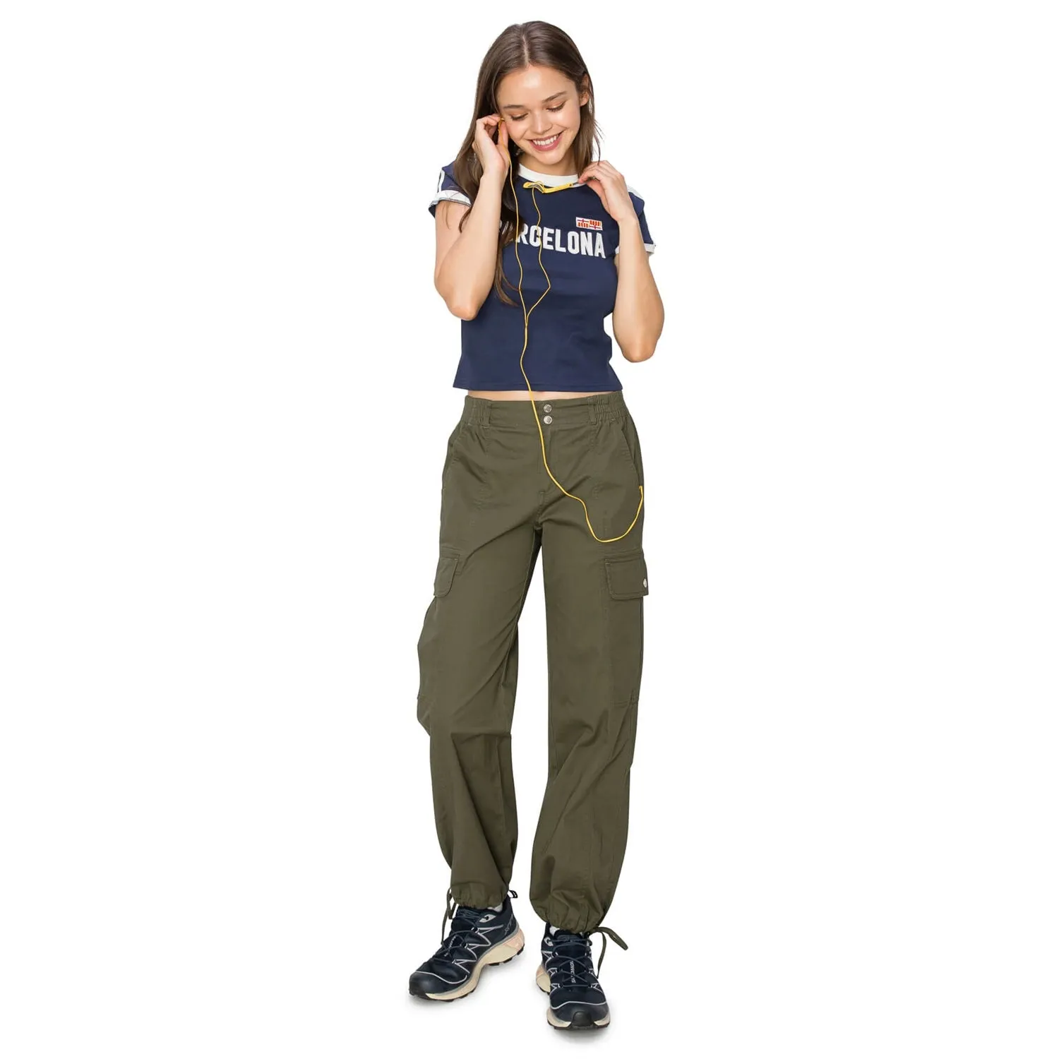 Bubble Cargo Pants - Olive