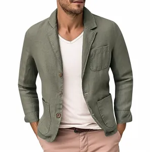 Casual Fit Linen Blazer