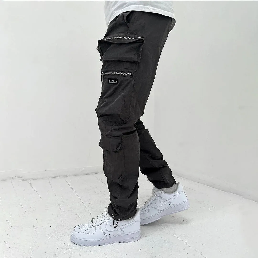 Chase - Cargo Pants - Classic - Black/Grey, Versatile Design - Everyday Use