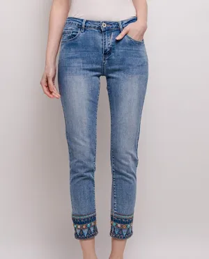 Embroidered jeans