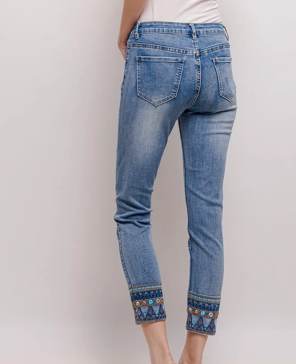 Embroidered jeans