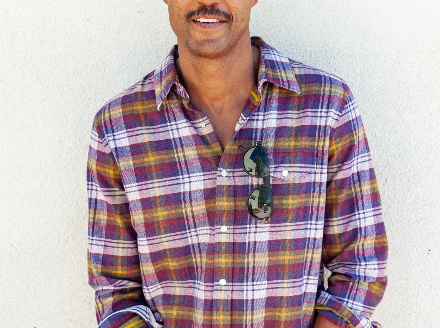 Flannel Pearl Snap - Apres Plaid - Wine