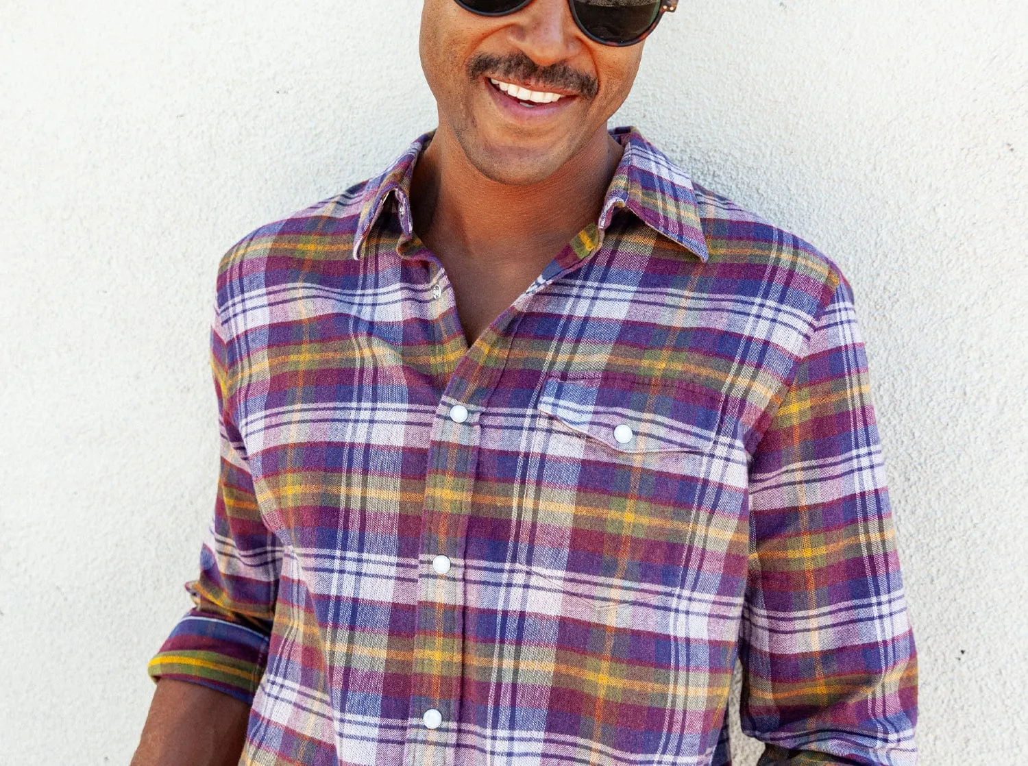 Flannel Pearl Snap - Apres Plaid - Wine