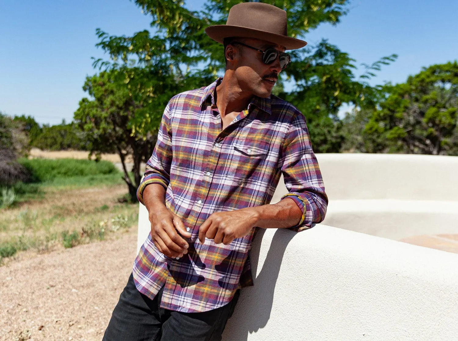 Flannel Pearl Snap - Apres Plaid - Wine