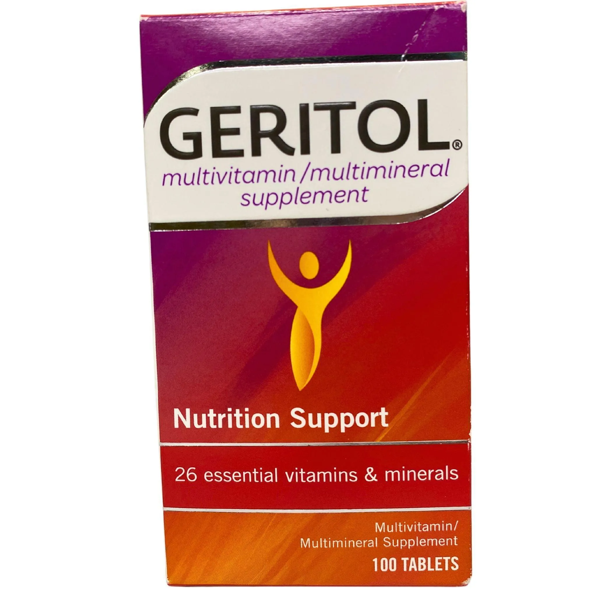 Geritol Multivitamin/Multimineral Supplement Nutrition Support 26 Essential Vitamins & Minerals (20 Pcs Lot)