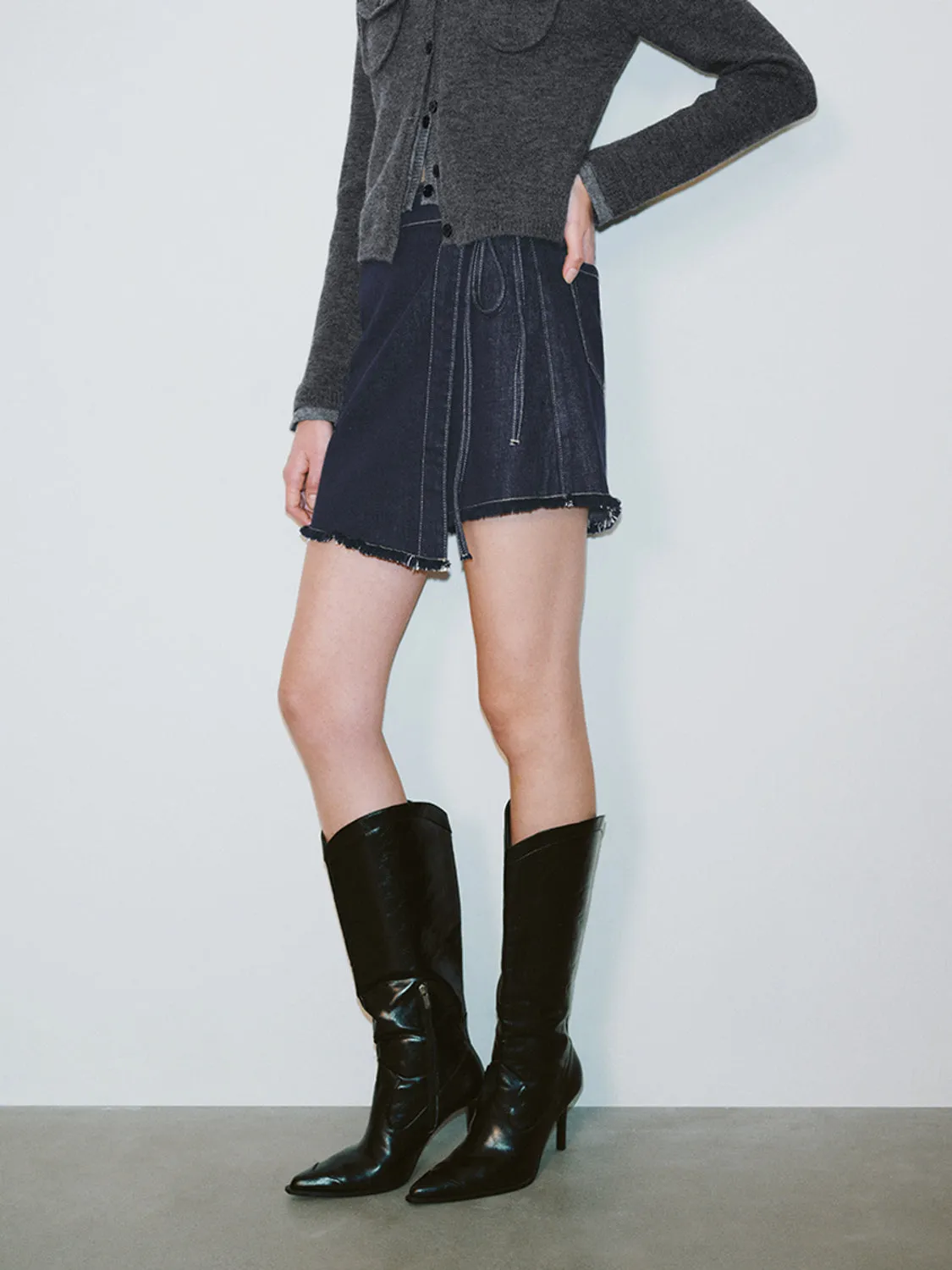 Irregular Denim Skirts