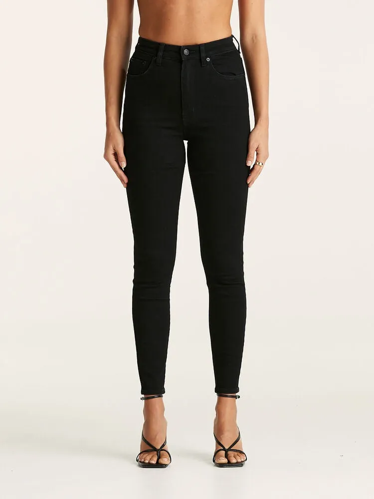 Lee High Licks Crop Jeans - Primo Black