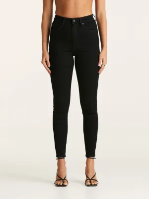 Lee High Licks Crop Jeans - Primo Black