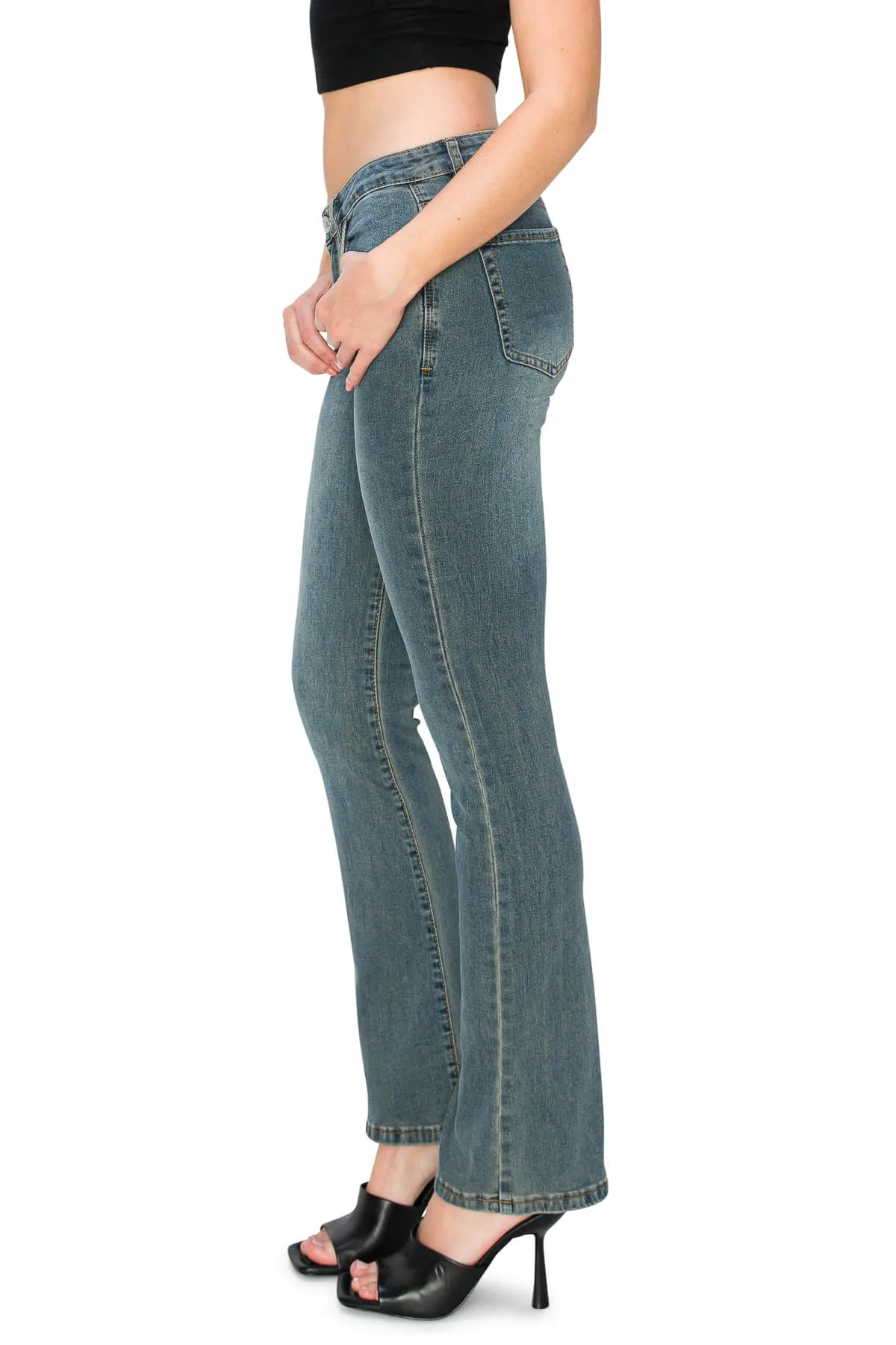 Low Rise Classic Bootcut Jeans - Tint