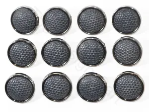 Matte Black Textured Coat Buttons