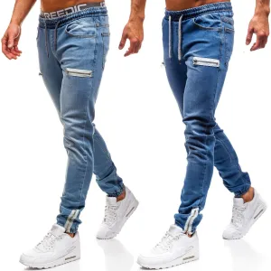 Men's Casual Denim Sports Jeans - GlamzLife