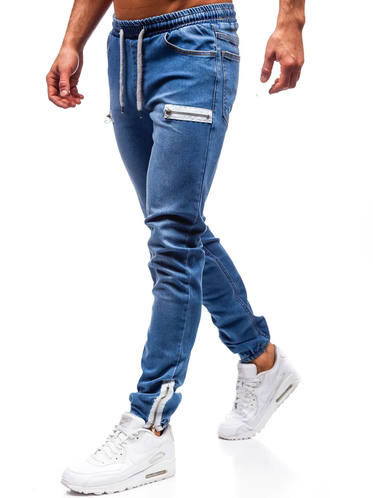 Men's Casual Denim Sports Jeans - GlamzLife