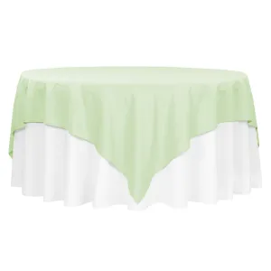Polyester Square 90"x90" Overlay/Tablecloth - Sage Green