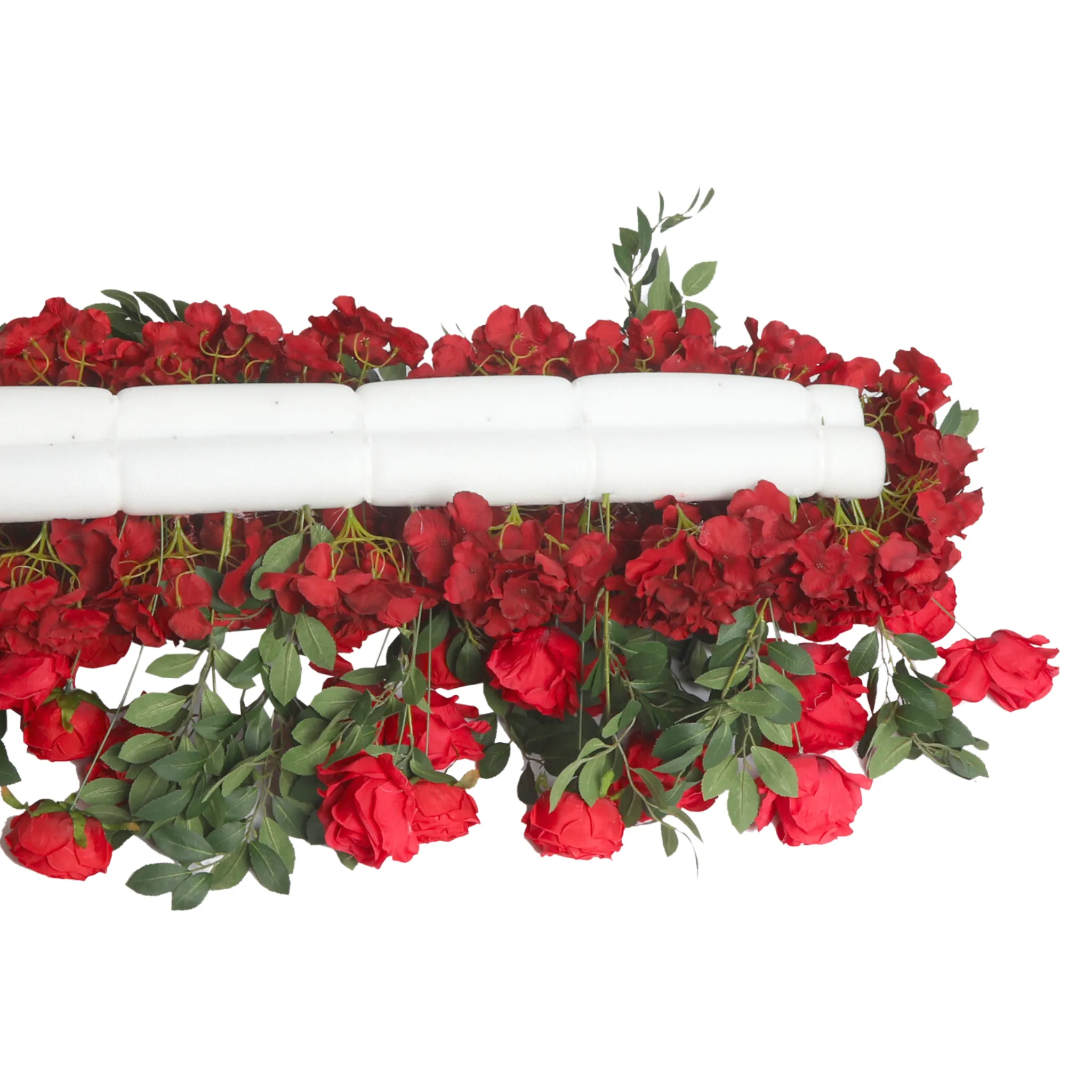 Premade Flower Backdrop Arch/Table Runner Decor - Red