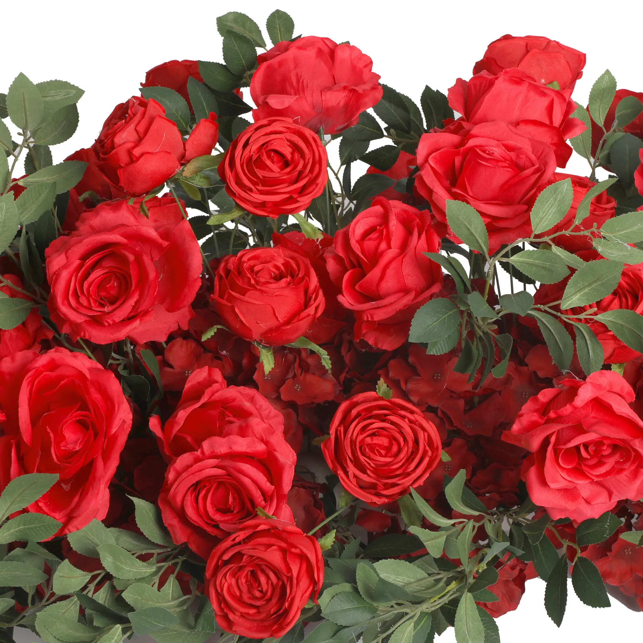 Premade Flower Backdrop Arch/Table Runner Decor - Red