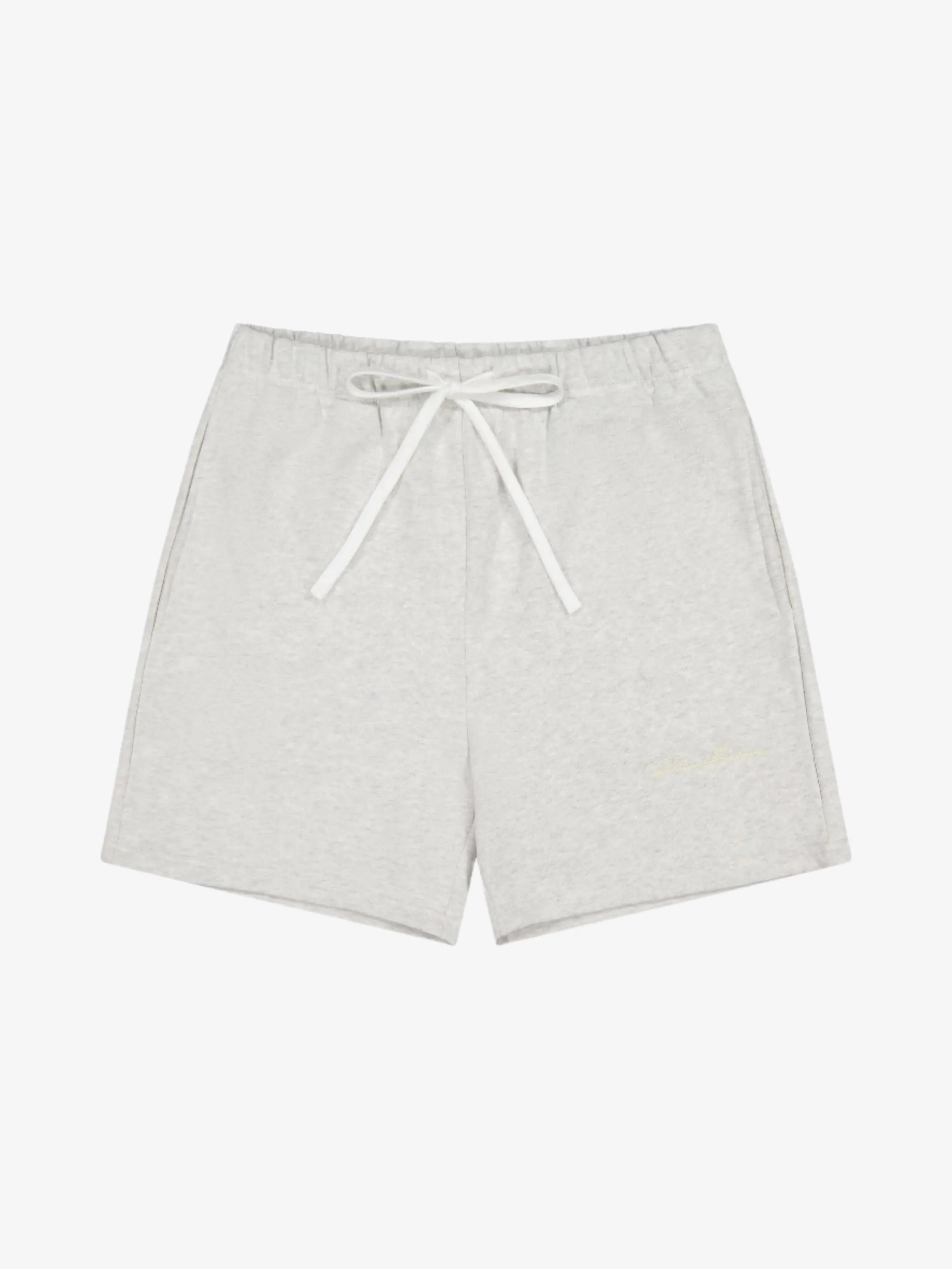 Prior Embroidery Logo Fitted Sweatshorts Light Heather
