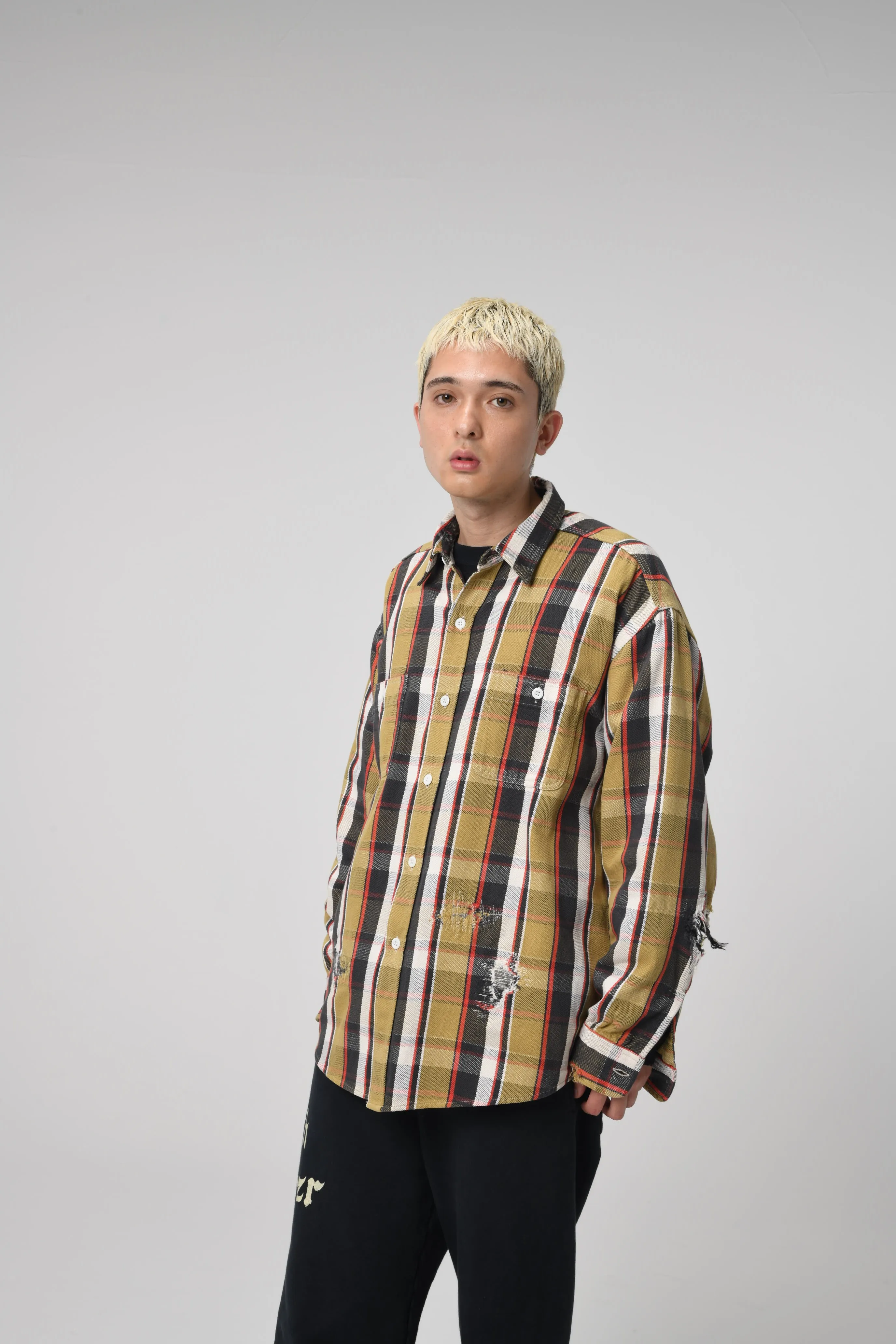 REAPAIR AGEING FLANNEL SHIRTS