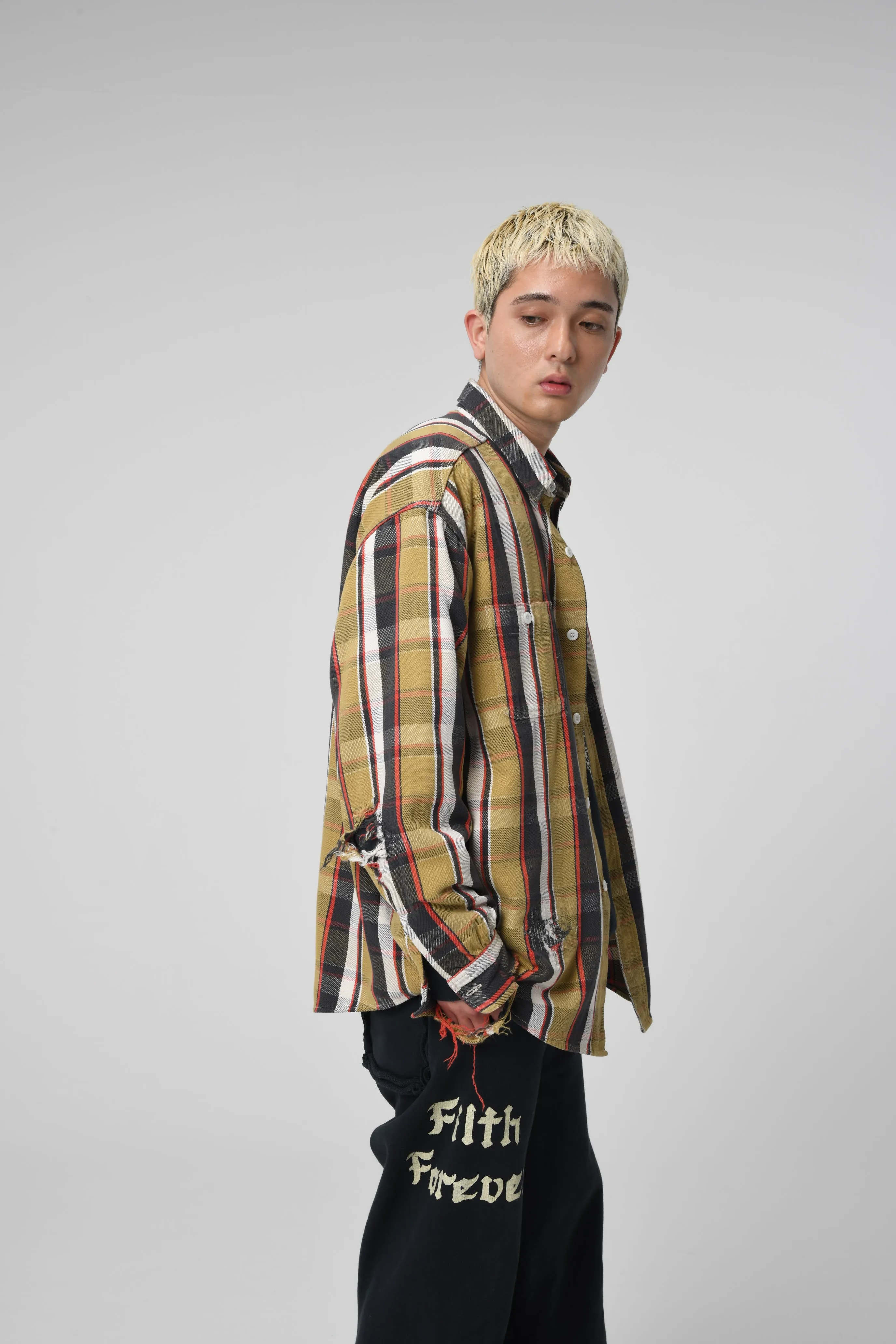 REAPAIR AGEING FLANNEL SHIRTS