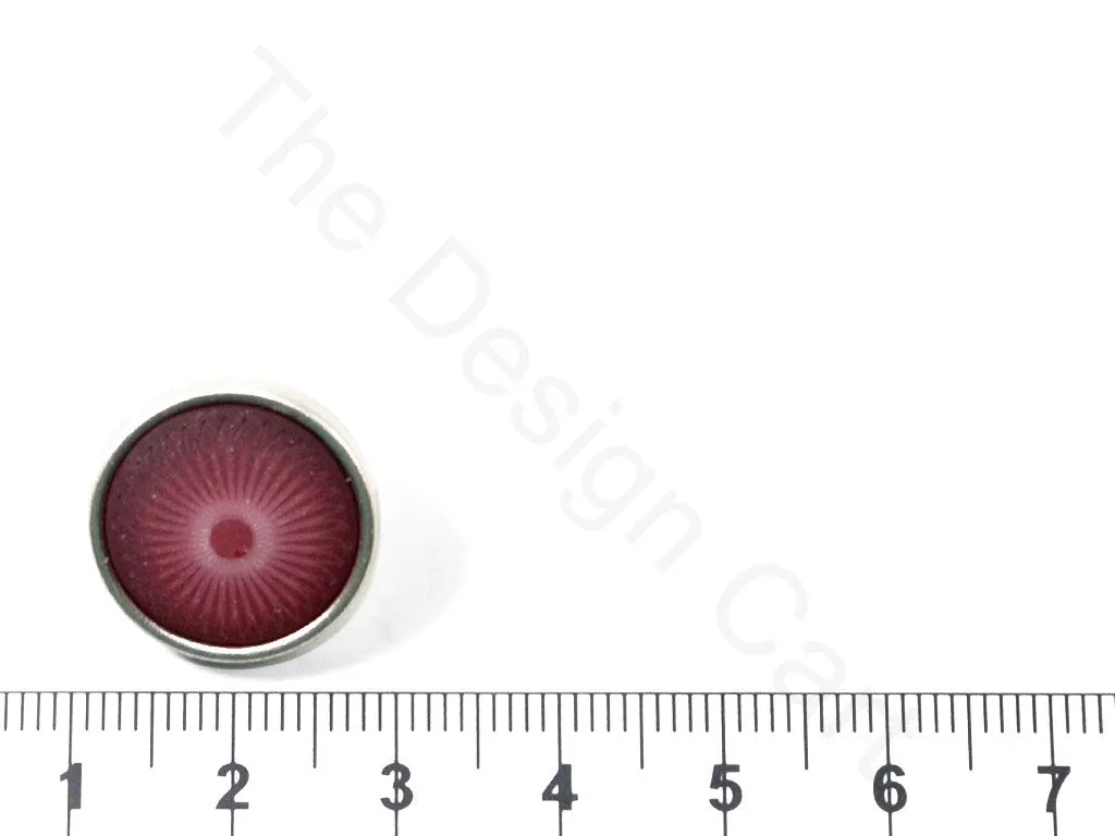 Red Matte Circle Coat Buttons
