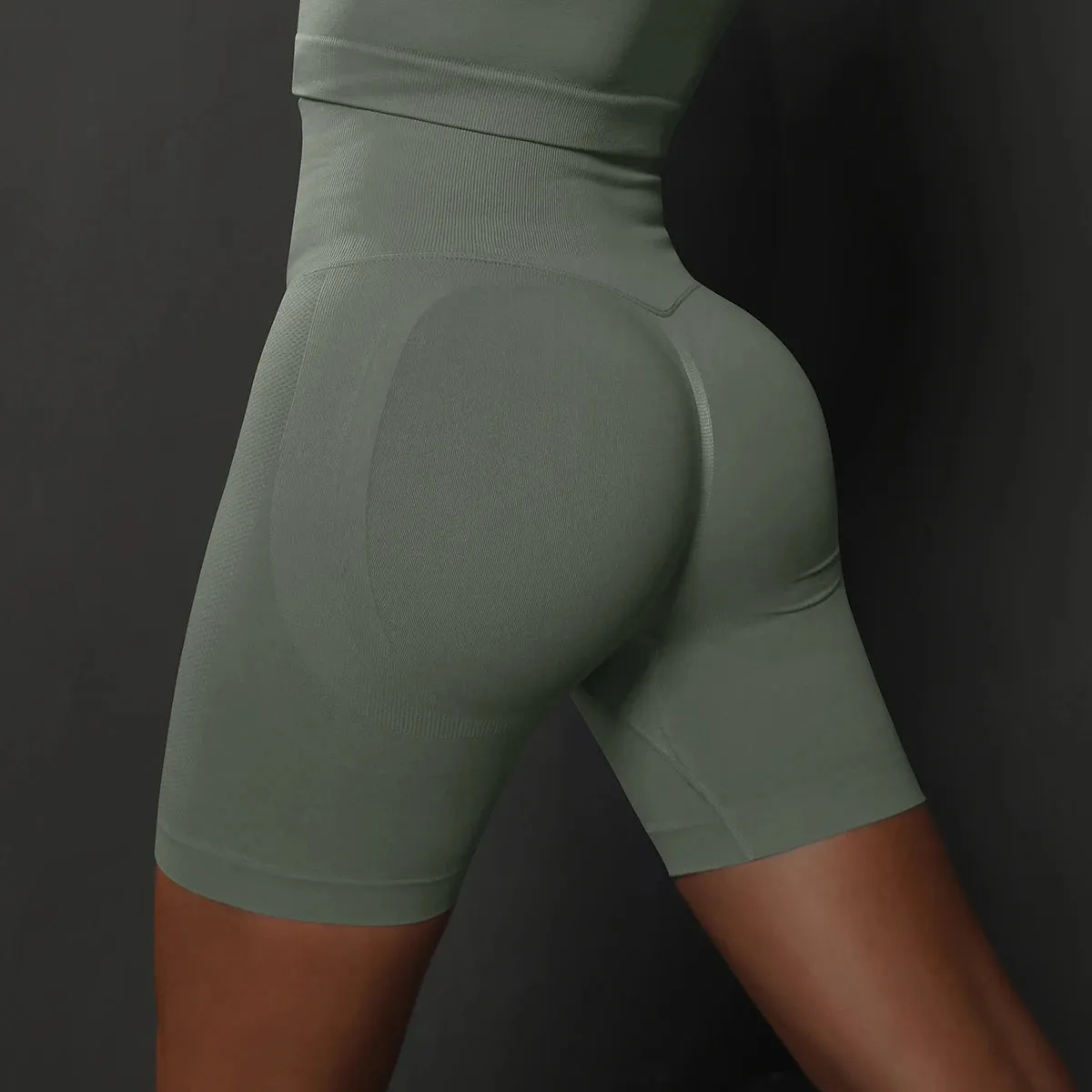 Seamless Yoga Workout Gym Shorts