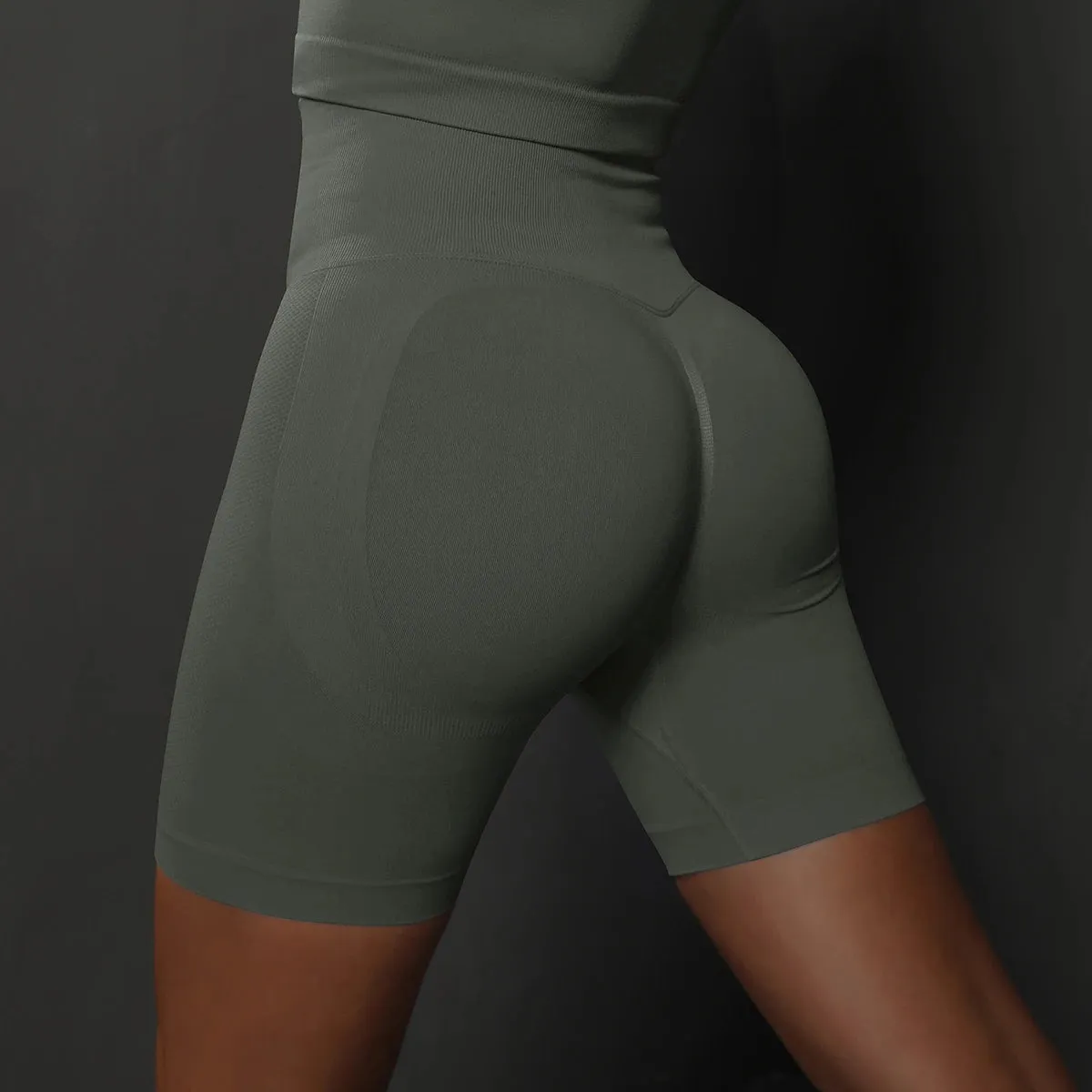 Seamless Yoga Workout Gym Shorts