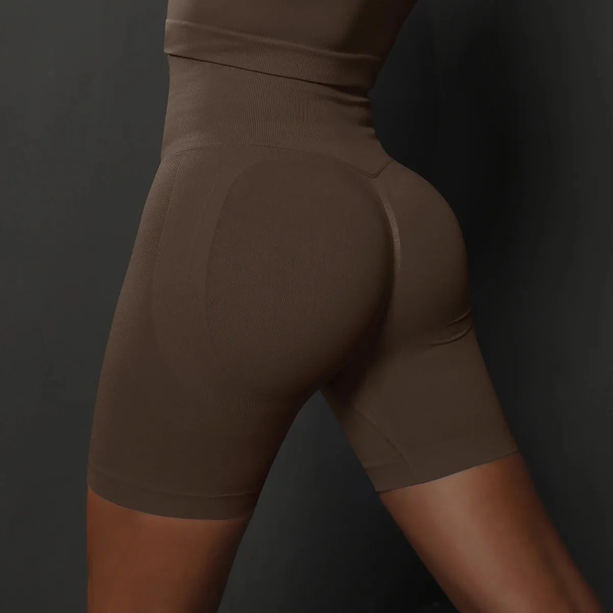 Seamless Yoga Workout Gym Shorts