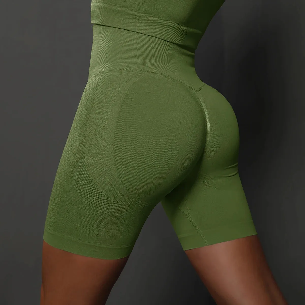 Seamless Yoga Workout Gym Shorts