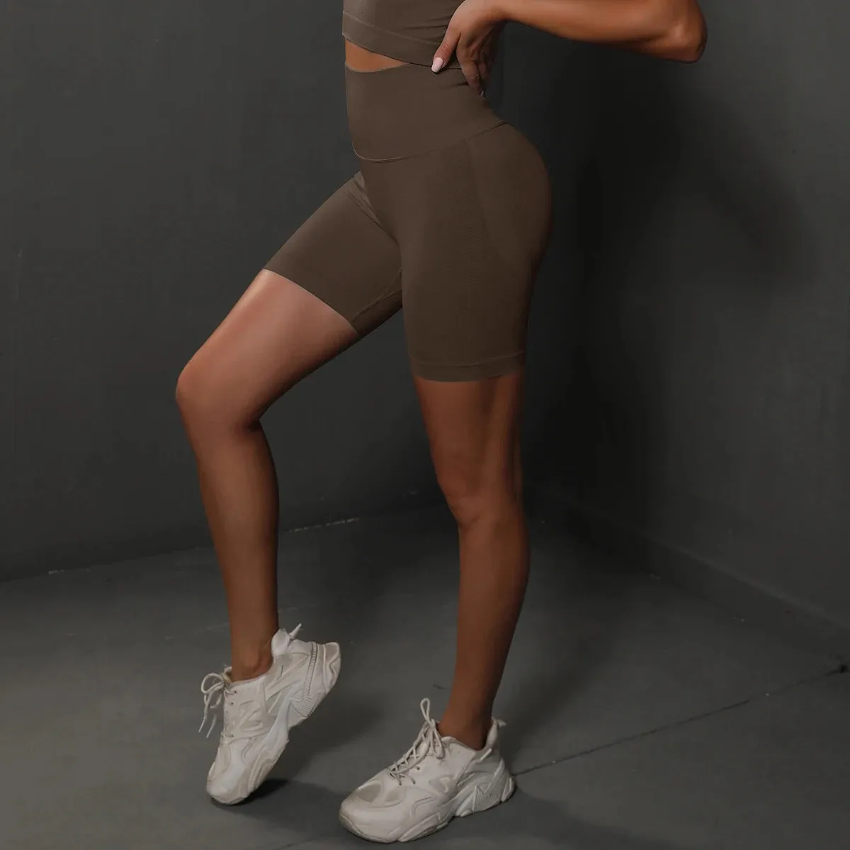 Seamless Yoga Workout Gym Shorts