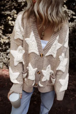 Sherpa Textured Sweater Cardigan