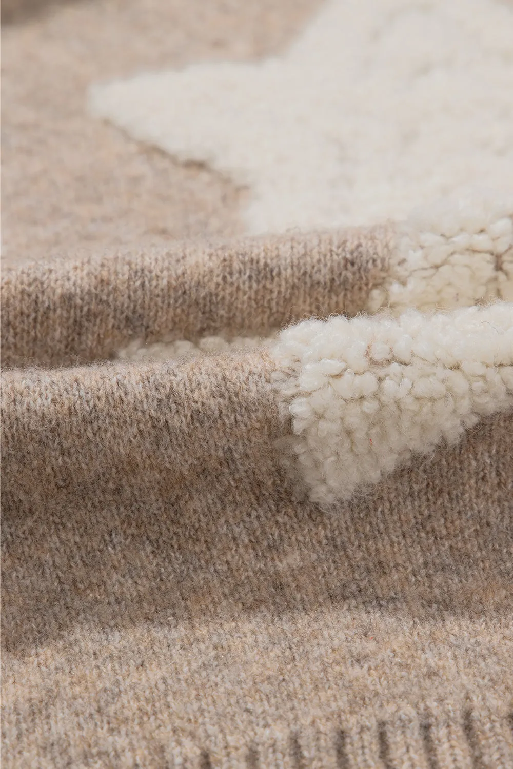 Sherpa Textured Sweater Cardigan