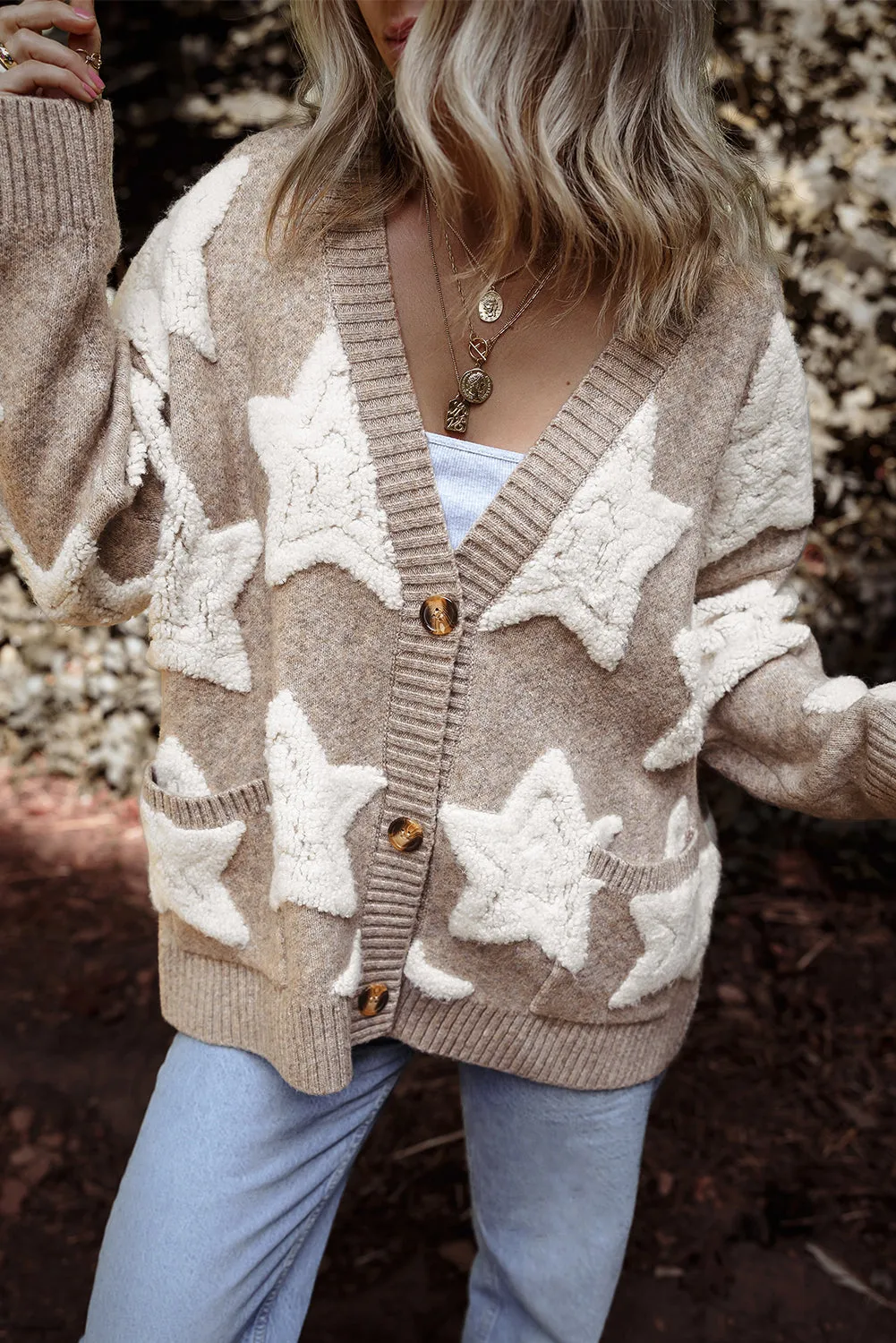 Sherpa Textured Sweater Cardigan