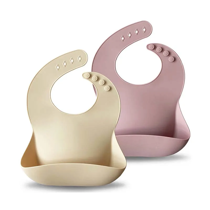 Silicone Baby Bib - 2 Pack