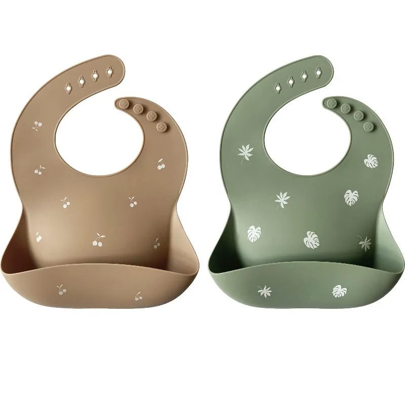 Silicone Baby Bib - 2 Pack
