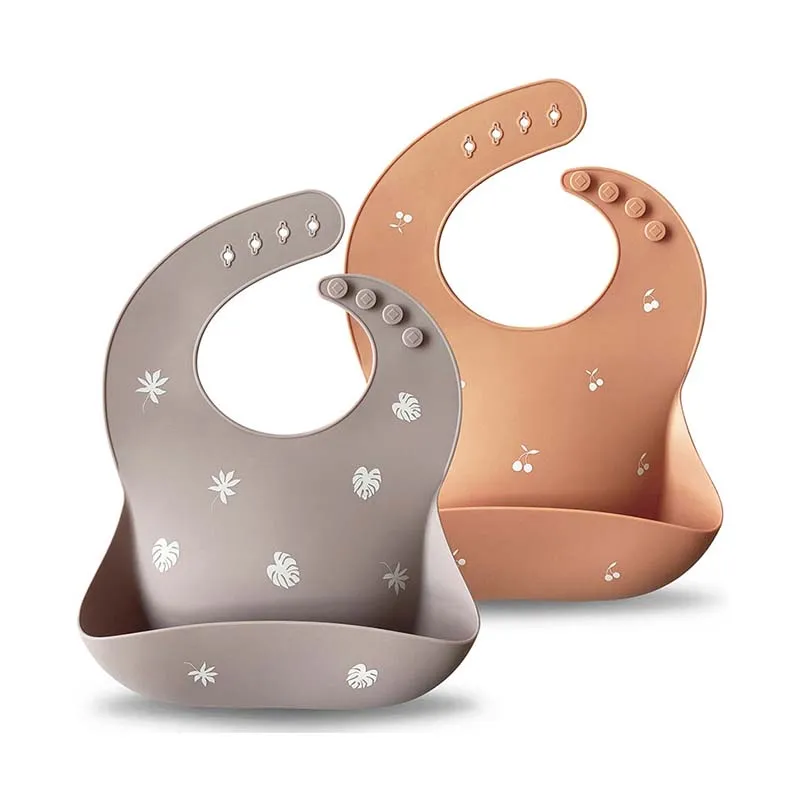 Silicone Baby Bib - 2 Pack