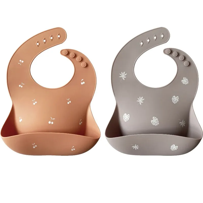 Silicone Baby Bib - 2 Pack