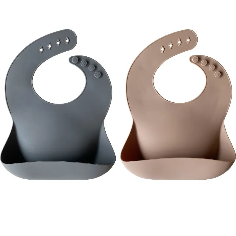 Silicone Baby Bib - 2 Pack