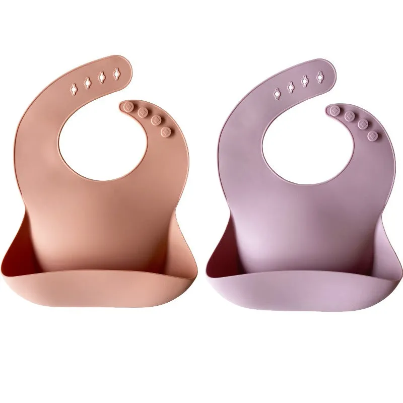 Silicone Baby Bib - 2 Pack